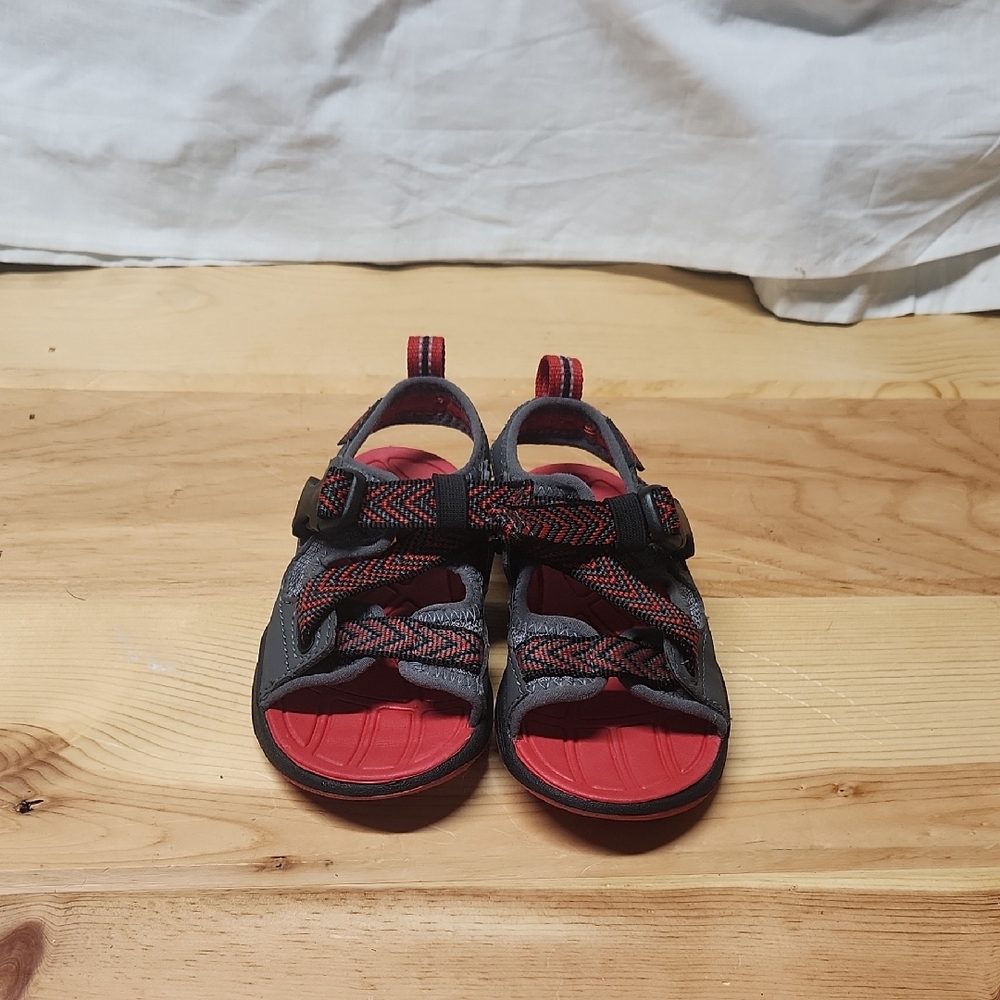 Kids Red and Black Sandals